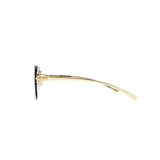 BLACK/ORANGE/GOLD DESIGNER SUNGLASSES (J7577)