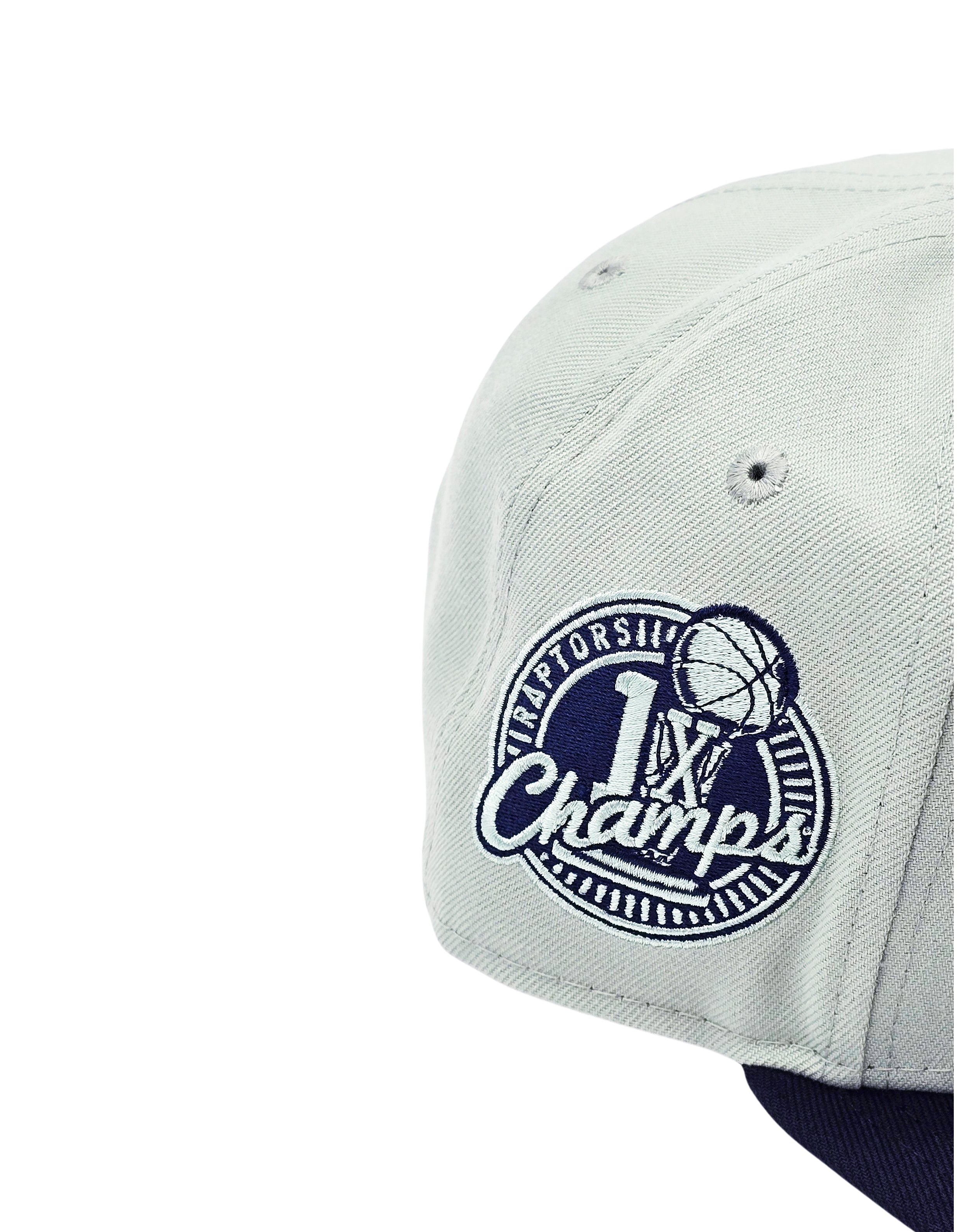 NEW ERA 9FIFTY NBA TORONTO RAPTORS 1X CHAMPS GREEN/NAVY SNAPBACK HAT