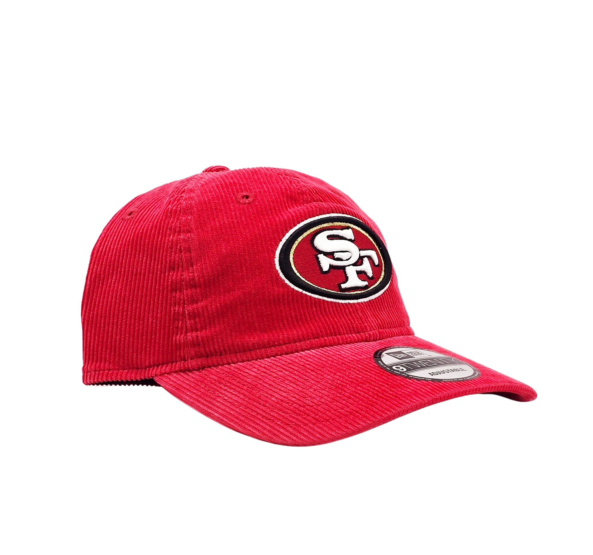 NEW ERA 9TWENTY NFL SAN FRANCISCO 49ERS RED CORD STRAPBACK CAP