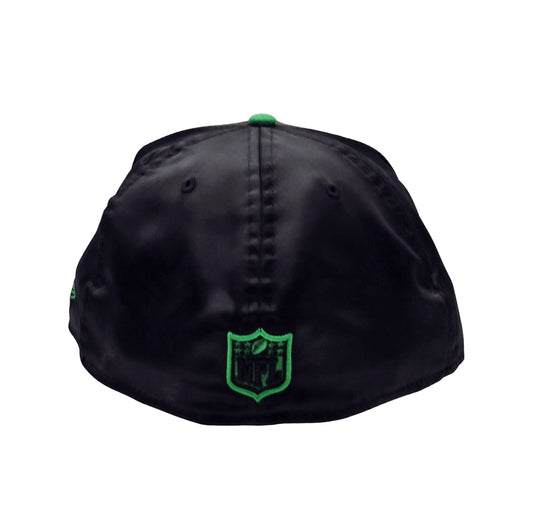 NEW ERA 59FIFTY NFL PHILADELPHIA EAGLES BLACK/GREEN SATIN FITTED HAT