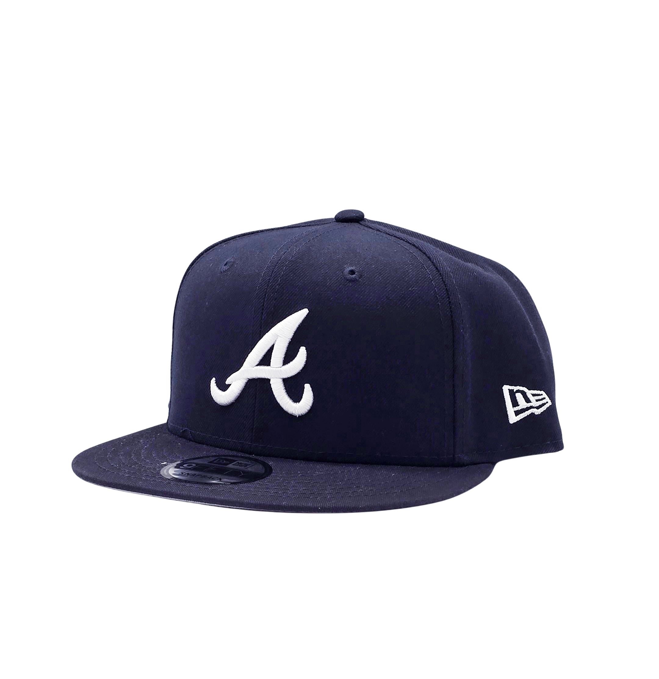 NEW ERA 9FIFTY MLB ATLANTA BRAVES NAVY BLUE SNAPBACK HAT