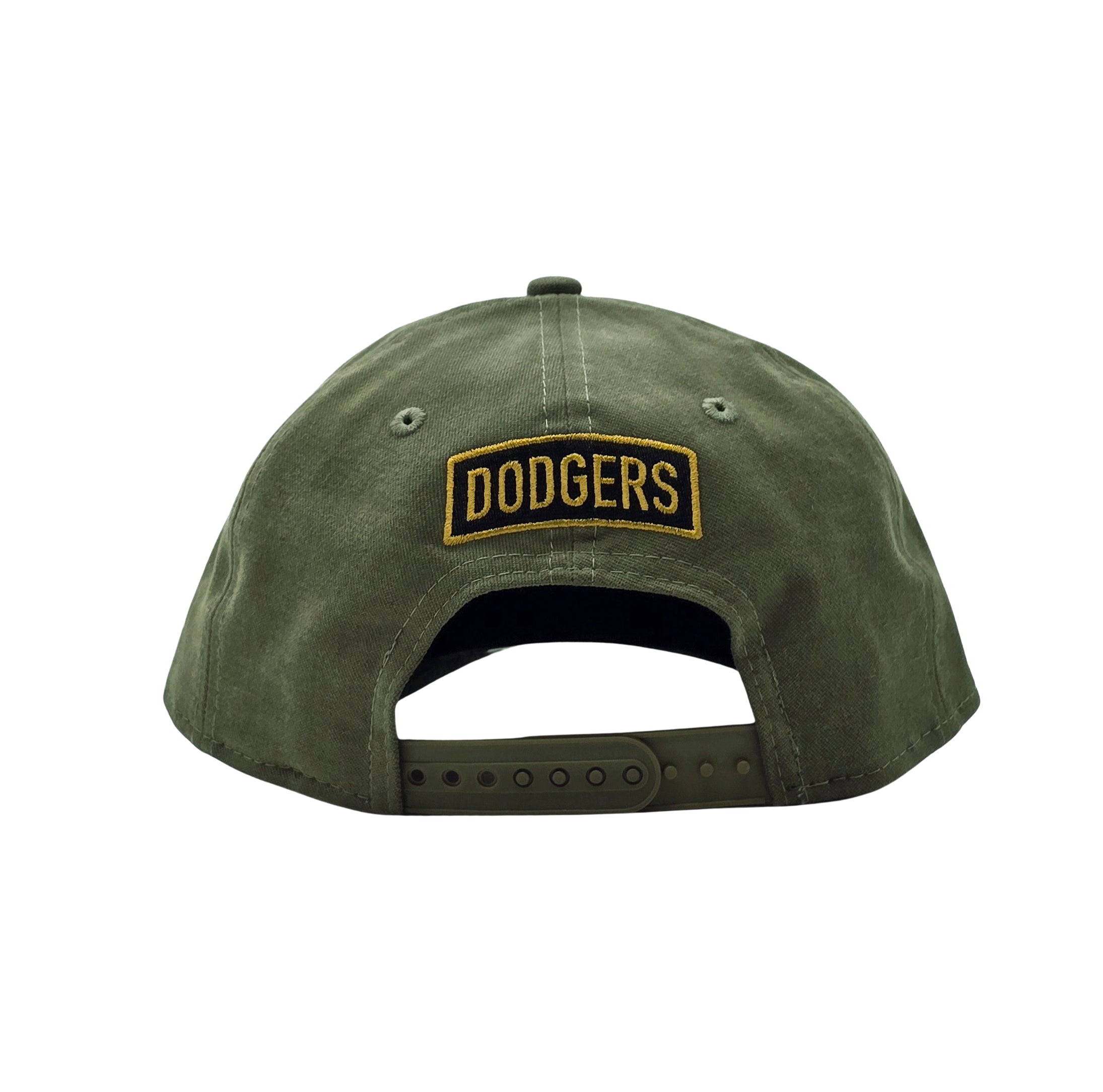 NEW ERA 9FORTY M-CROWN MLB ALPHA INDUSTRIES X LOS ANGELES DODGERS OLIVE SNAPBACK CAP