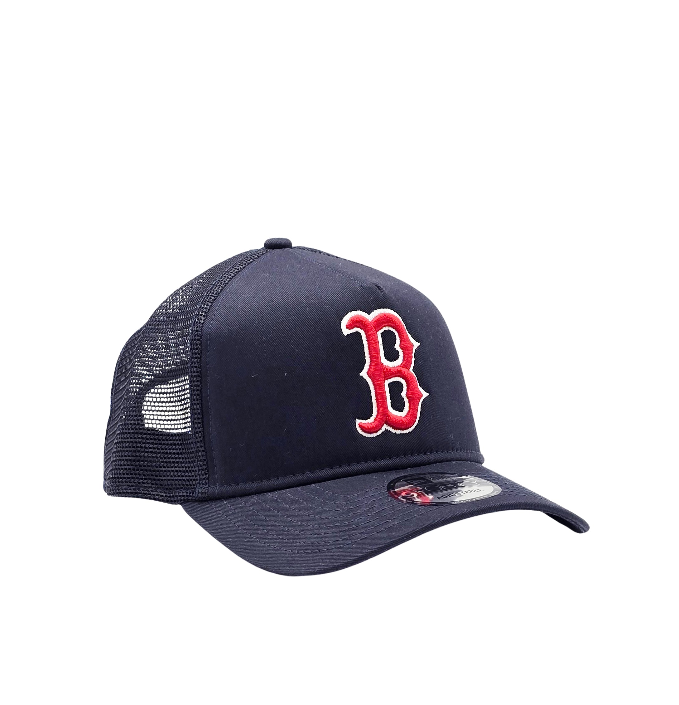 NEW ERA 9FORTY MLB BOSTON RED SOX NAVY BLUE SNAPBACK TRUCKER CAP