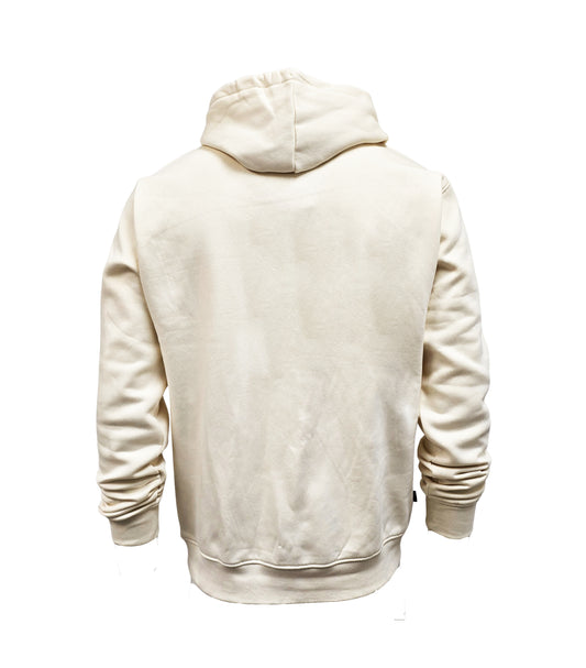 SWITCH REMARKABLE MEN'S RHINESTONE KING OF RESPECT, LION GRAPHIC HOODIE (CREAM)