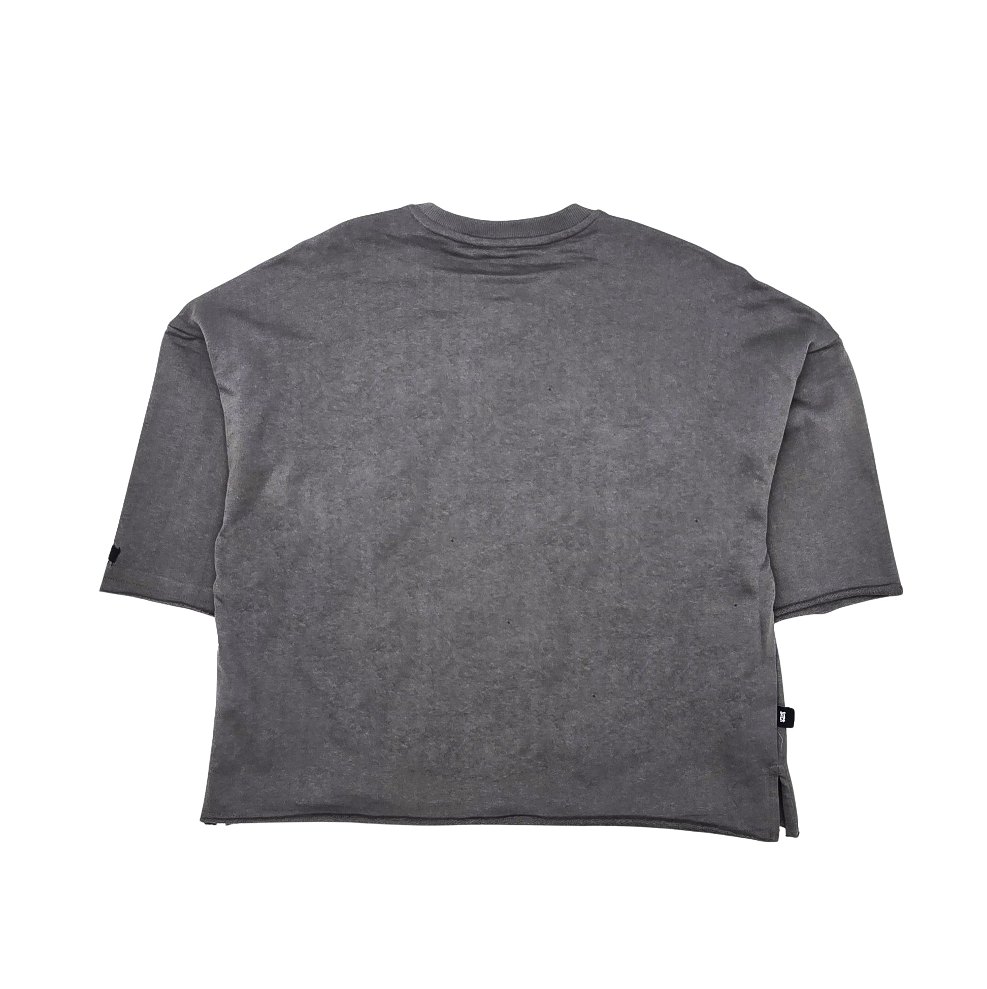 SWITCH MEN'S RHINESTONE LOAD UP CROPPED GRAPHIC T-SHIRT (GREY)