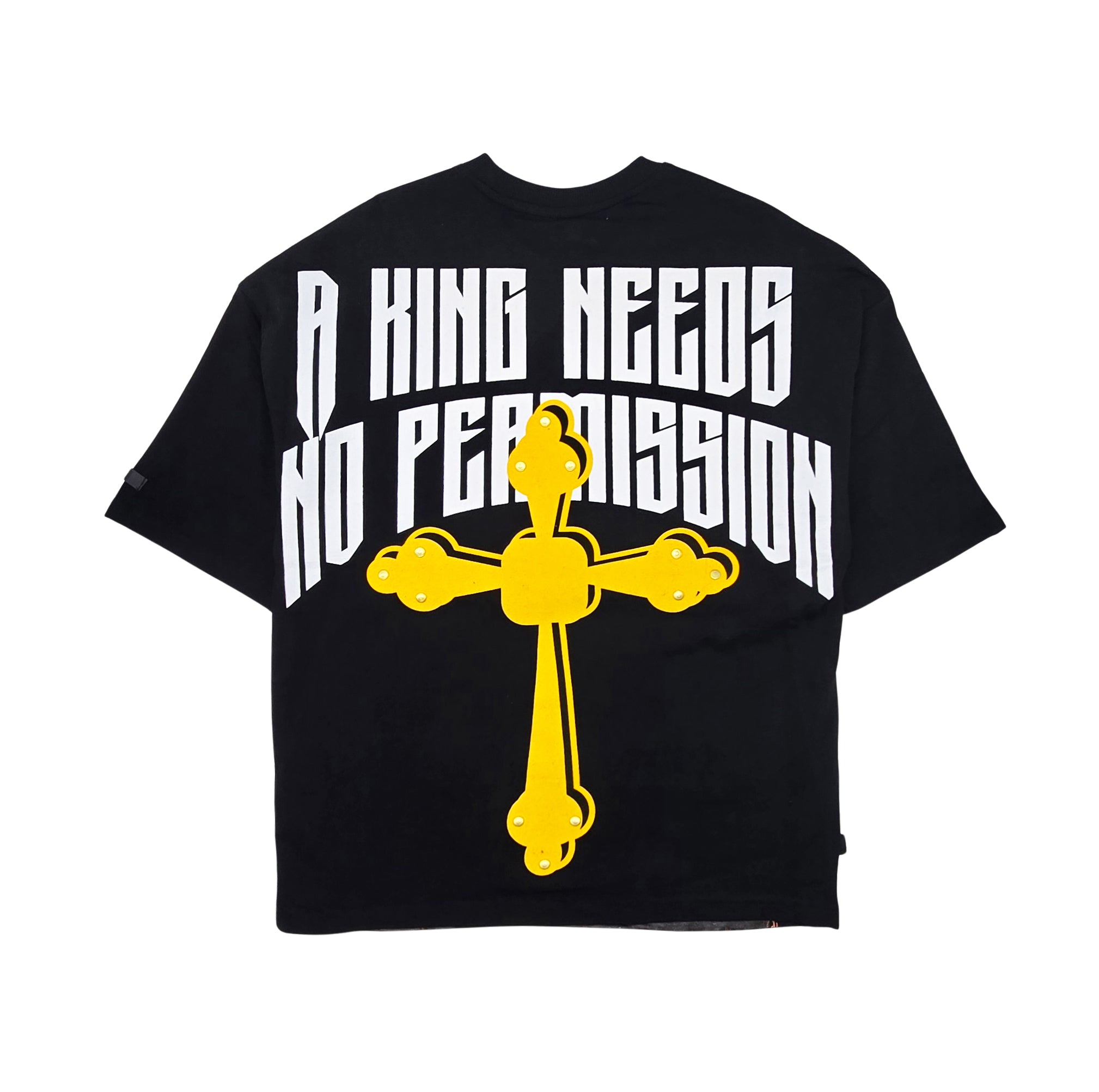 SWITCH MEN'S RHINESTONE BORN TO REIGN GRAPHIC T-SHIRT (BLACK)