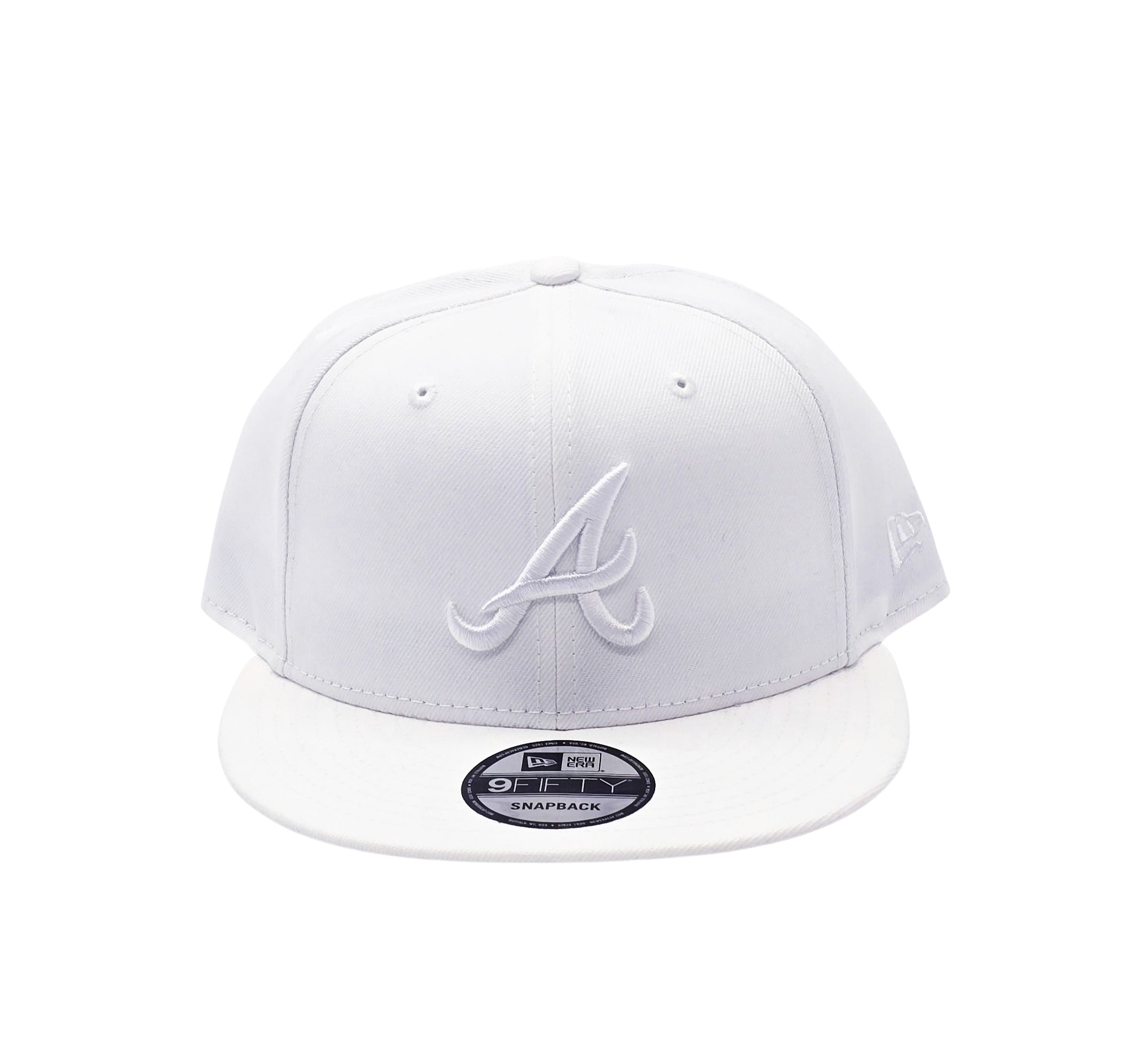 NEW ERA 9FIFTY MLB ATLANTA BRAVES WHITE SNAPBACK HAT