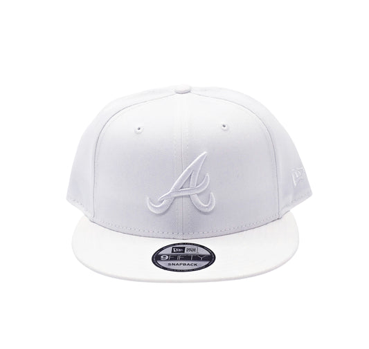 NEW ERA 9FIFTY MLB ATLANTA BRAVES WHITE SNAPBACK HAT