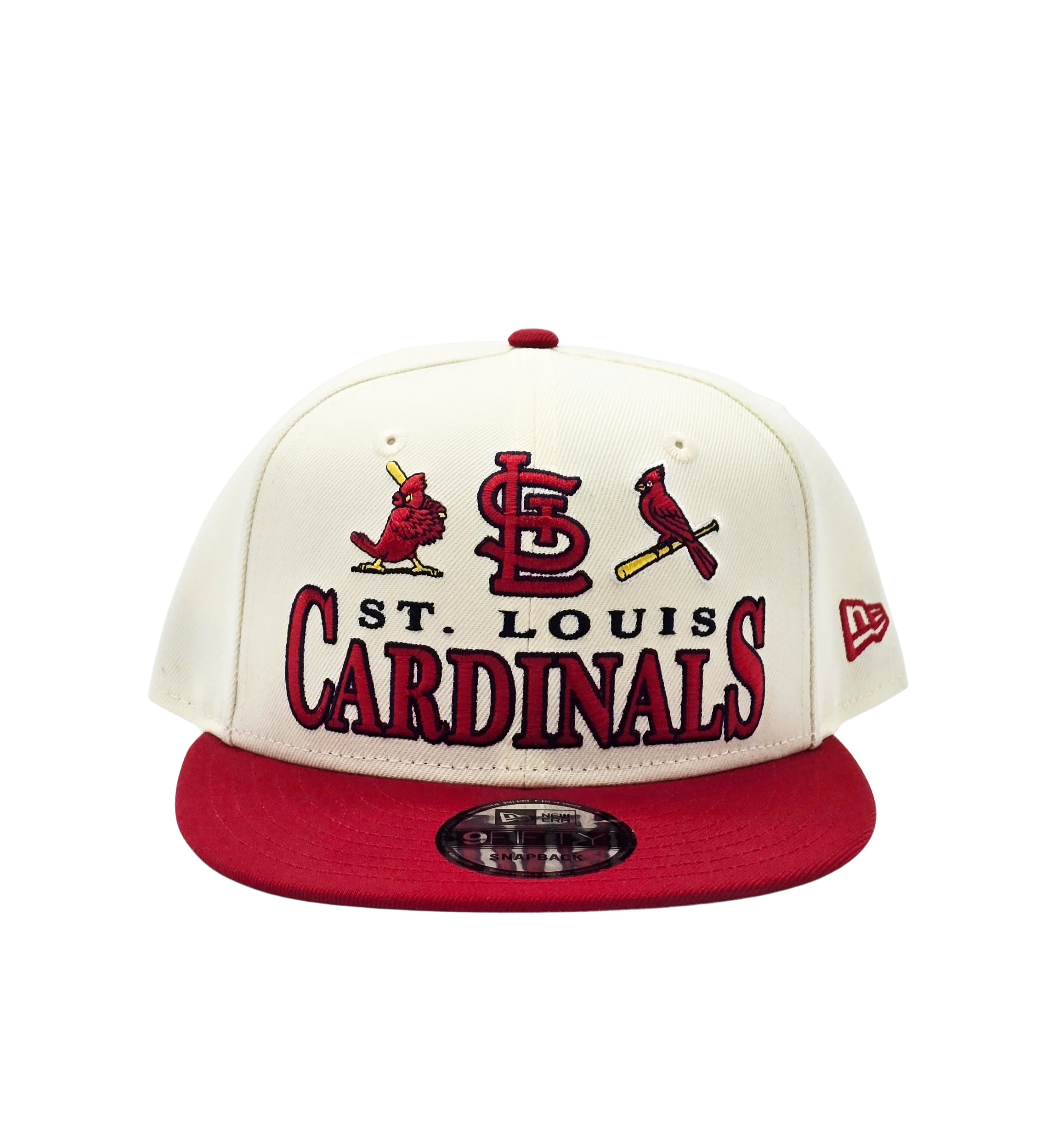 NEW ERA 9FIFTY MLB ST. LOUIS CARDINALS CREAM/RED SNAPBACK HAT
