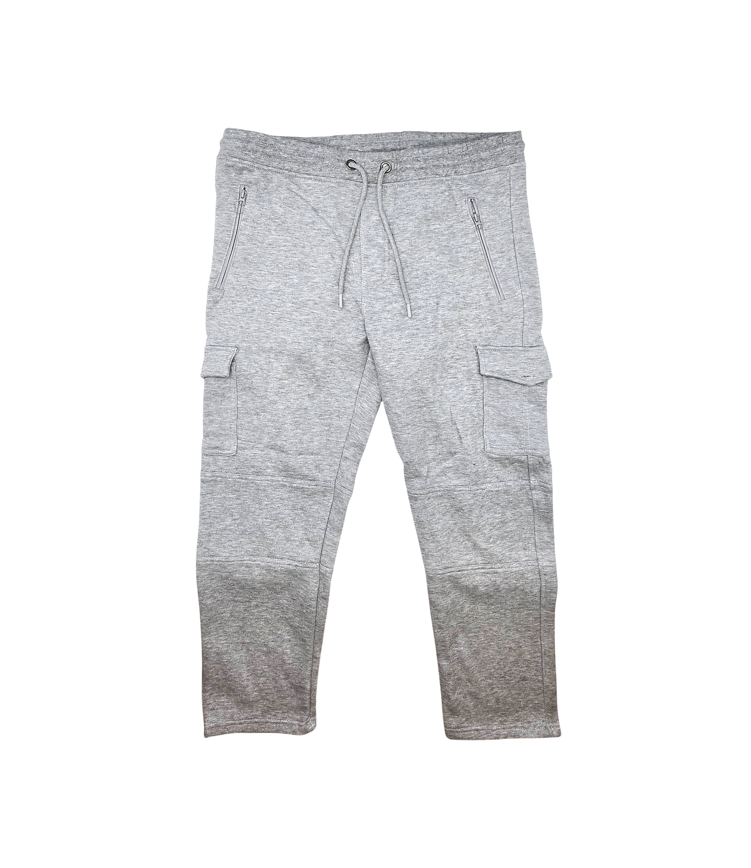 AGILE MEN'S CARGO FLEECE JOGGERS (GREY)