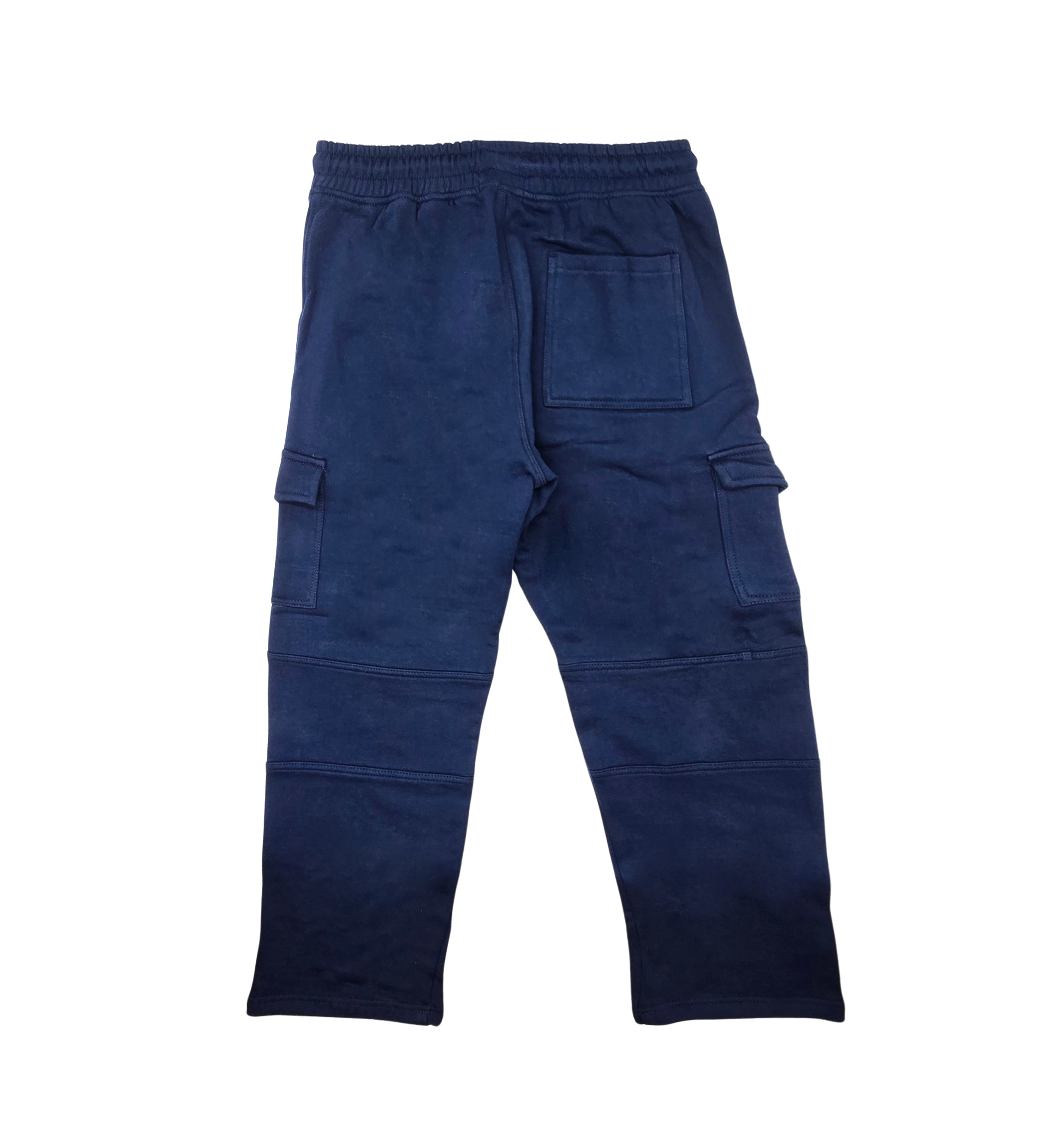 AGILE MEN'S CARGO FLEECE JOGGERS (NAVY BLUE)