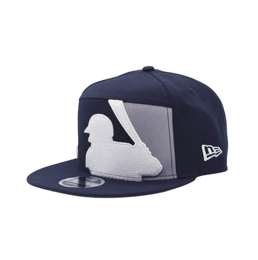 NEW ERA 9FIFTY MLB NEW YORK YANKEES BIG MLB LOGO NAVY BLUE SNAPBACK HAT