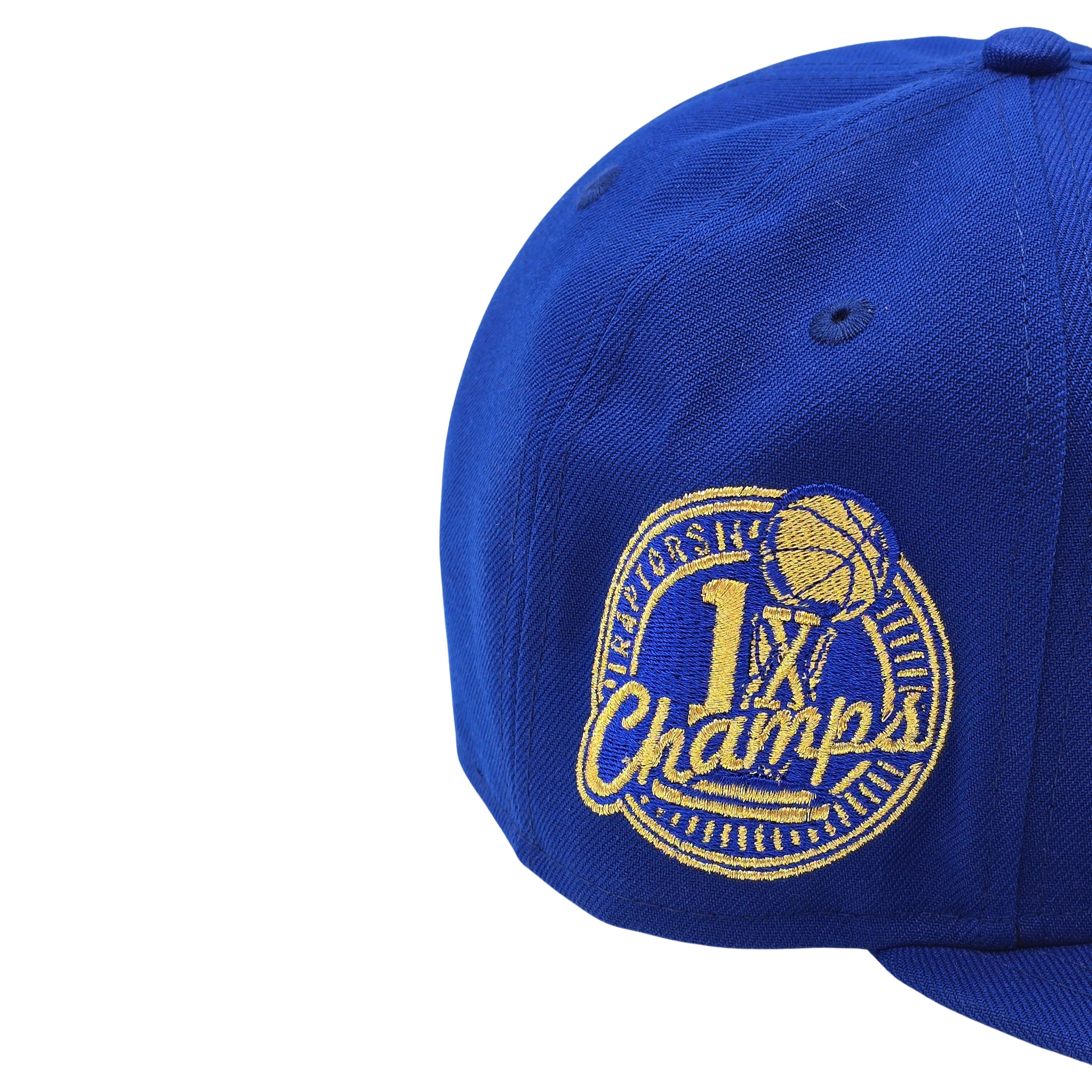 NEW ERA 9FIFTY NBA TORONTO RAPTORS 1X CHAMPS BLACK ROYAL BLUE/GOLD SNAPBACK HAT