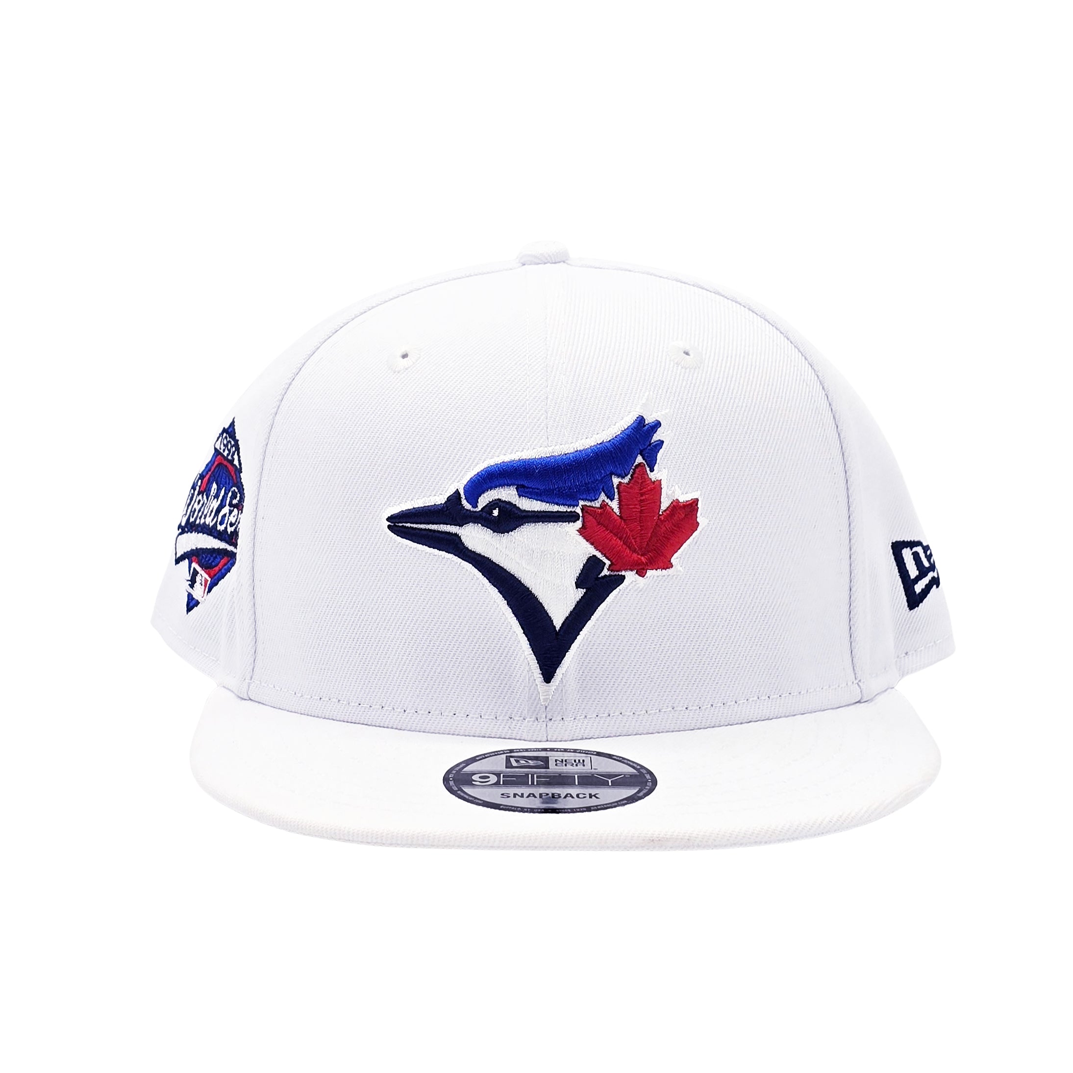 NEW ERA 9FIFTY MLB 1992 WORLD SERIES TORONTO BLUE JAYS WHITE & BLUE OTC SNAPBACK HAT
