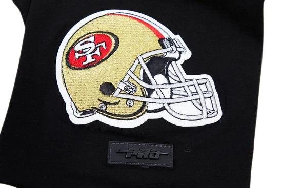 PRO STANDARD NFL SAN FRANCISCO 49ERS CLASSIC BRISTLE MEN'S BLACK T-SHIRT