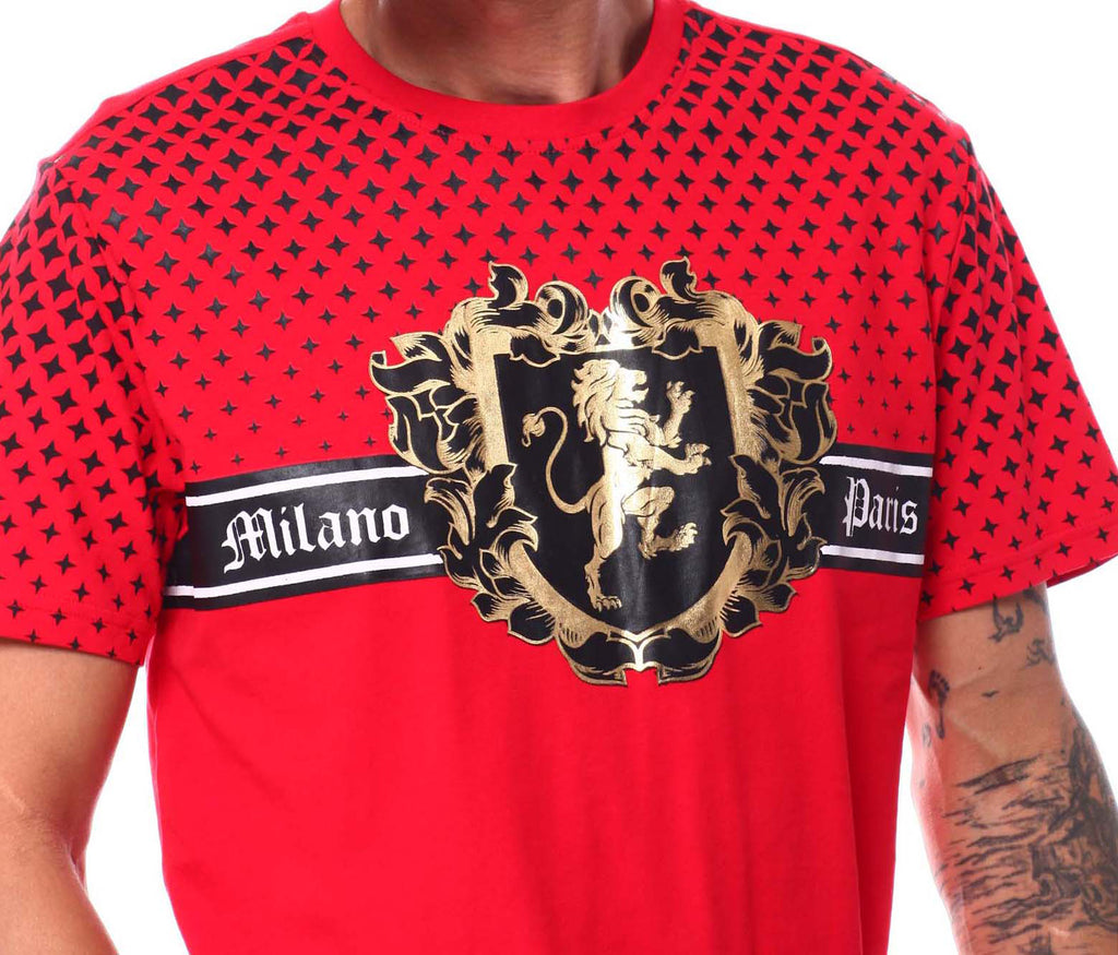 SWITCH MILANO PARIS GRAPHIC T-SHIRT (RED)