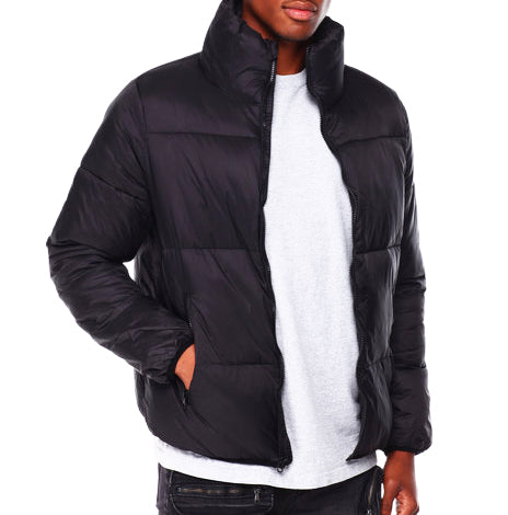 SWITCH REMARKABLE MEN'S PADDED BOMBER JACKET (BLACK)