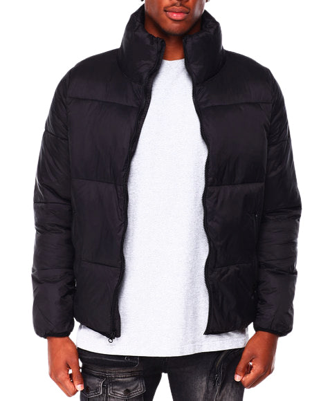 SWITCH REMARKABLE MEN'S PADDED BOMBER JACKET (BLACK)