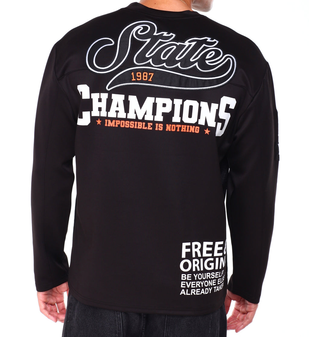 SWITCH MEN'S STATE CHAMPION LONG SLEEVE JERSEY (BLACK)