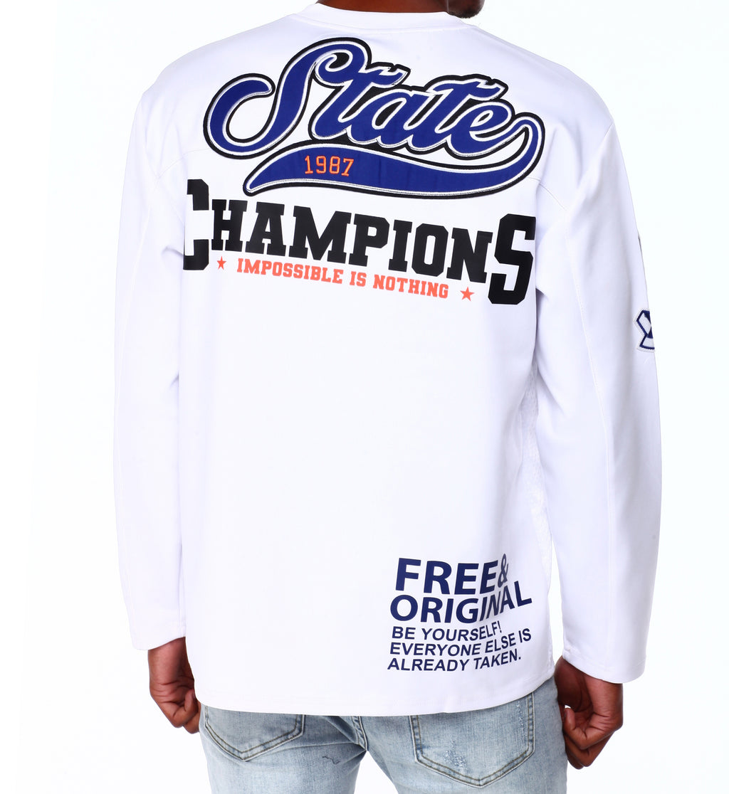 SWITCH MEN'S STATE CHAMPION LONG SLEEVE JERSEY (WHITE)