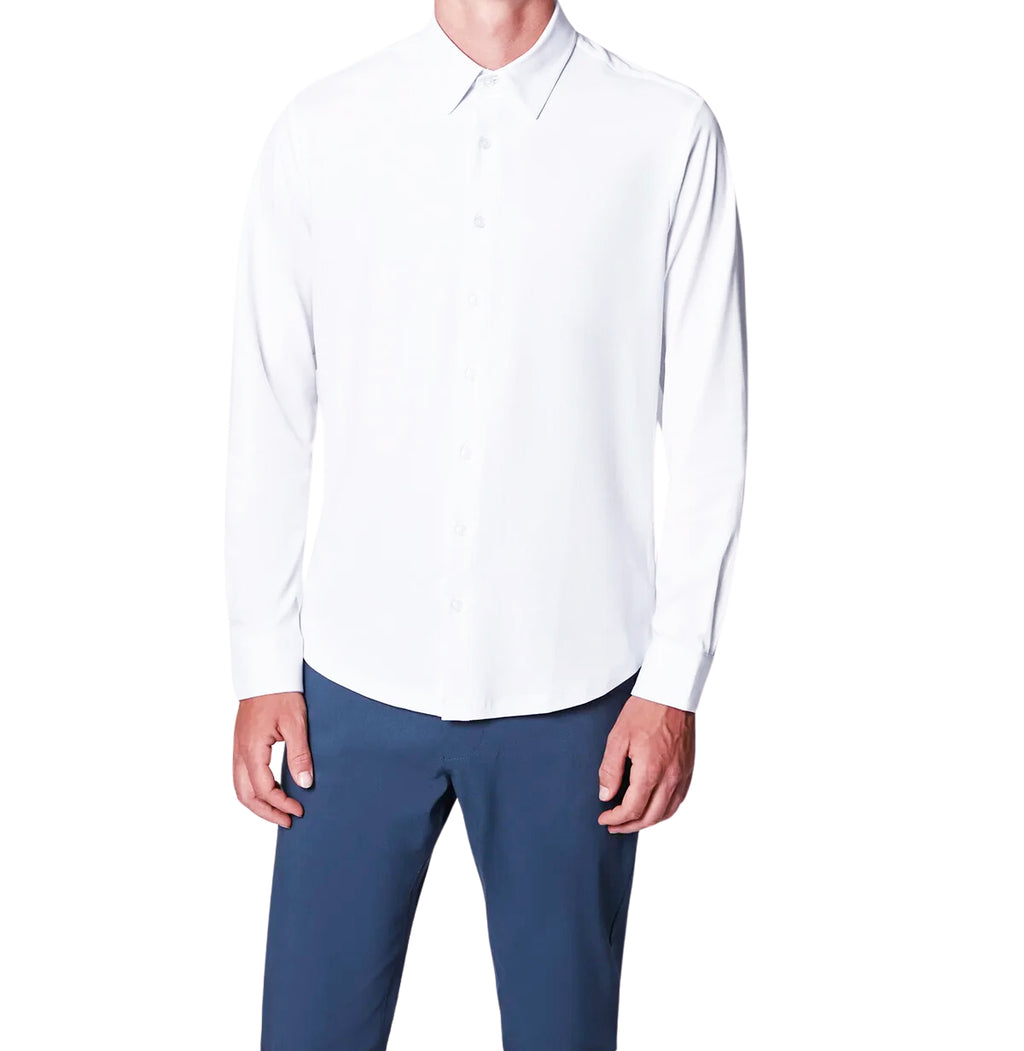 PROJEK RAW MEN'S 24/7 KNIT BUTTON UP SHIRT (WHITE)