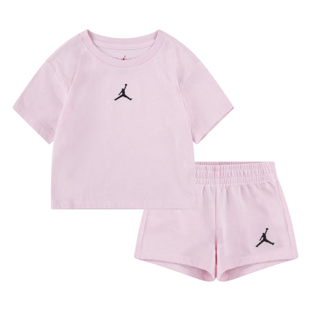 JORDAN TODDLER GIRLS' T-SHIRT & SHORTS SET (PINK SIZE 2T-4T)