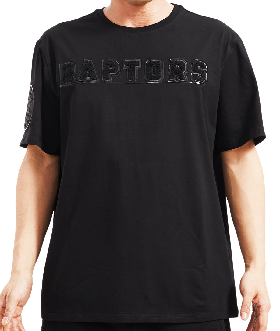 PRO STANDARD NBA TORONTO RAPTORS TRIPLE BLACK LOGO PRO TEAM MEN'S T-SHIRT