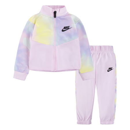 NIKE TOODLER GIRLS FULL ZIP TRICOT JACKET AND PANTS SET (PINK SIZES 2T-4T)