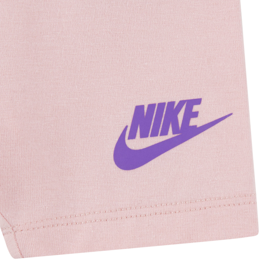 NIKE TODDLER GIRLS DYE T-SHIRT & SHORT SET (ROSE)