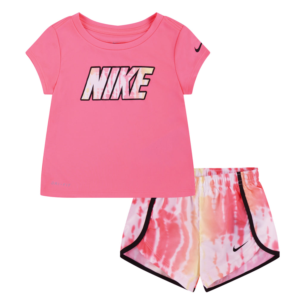 NIKE TODDLER GIRLS T-SHIRT & SPRINTER SHORT SET (ROSE)