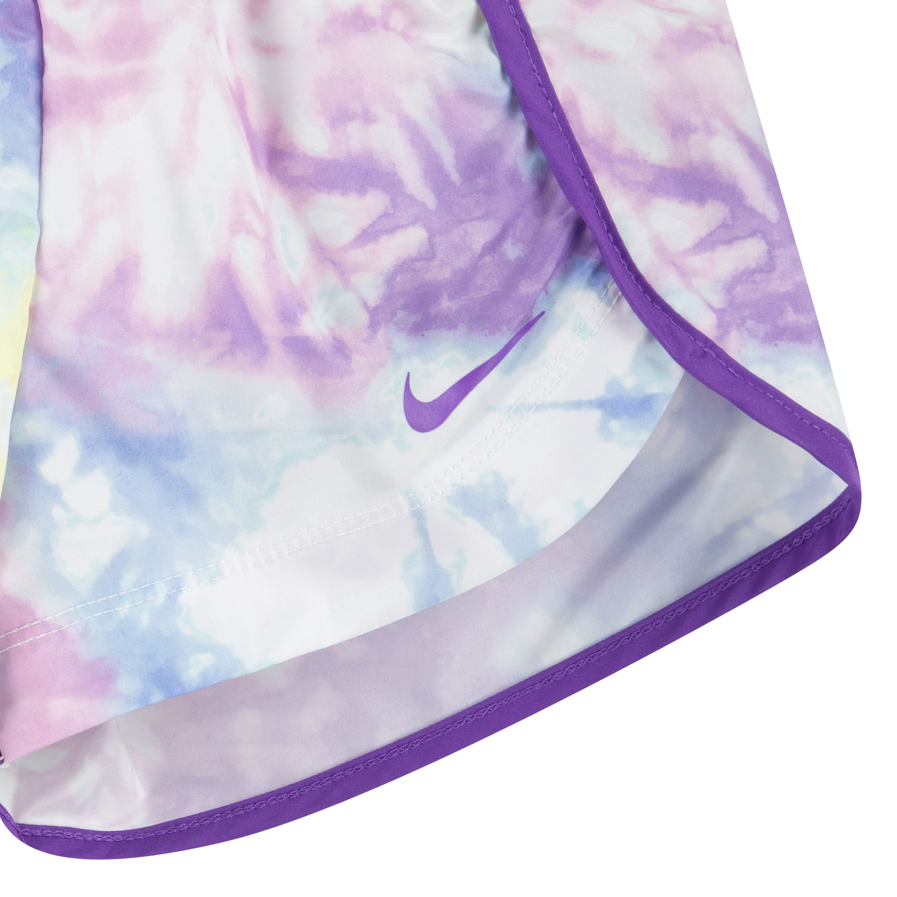 NIKE TODDLER GIRLS T-SHIRT & SPRINTER SHORT SET (WHITE/VIOLET)