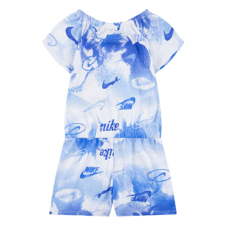 NIKE LITTLE GIRLS SUMMER ROMPER (BLUE SIZE 2T-4T)