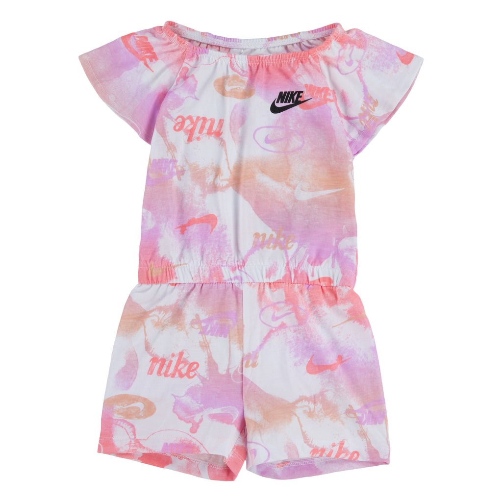 NIKE LITTLE GIRLS SUMMER ROMPER (PINK SIZE 2T-4T)