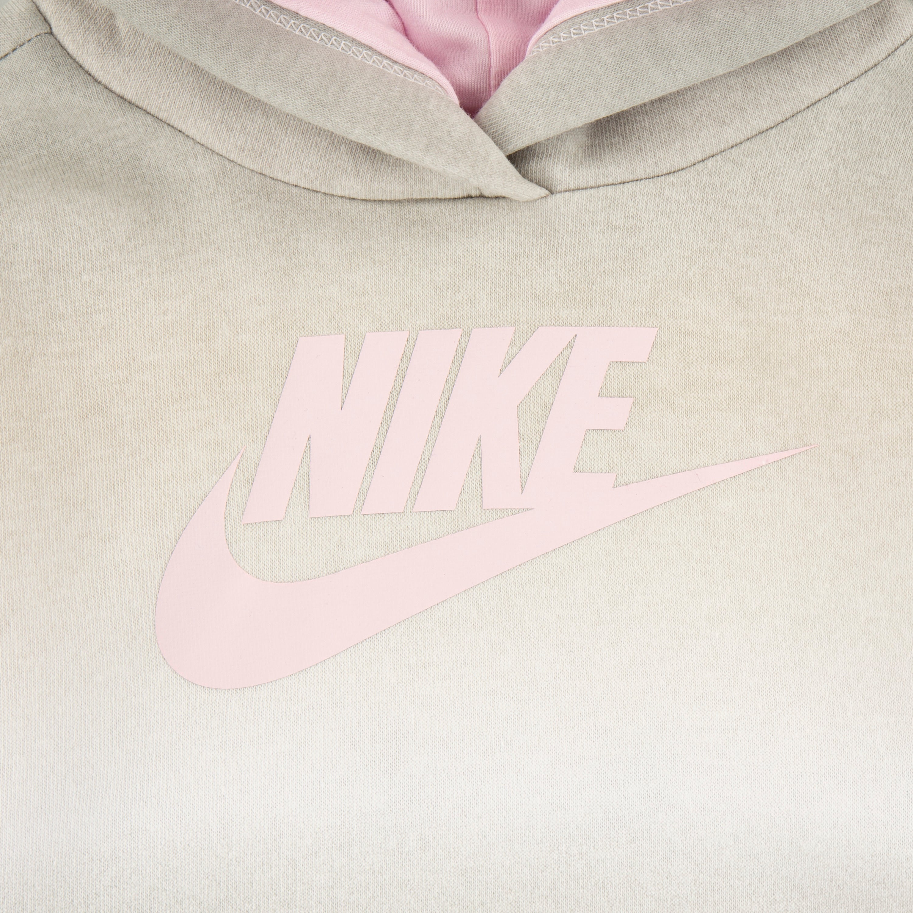 NIKE TODDLER GIRLS PRINTED CLUB FLEECE JOGGERS SET (LIGHT GREY SIZE 2T-4T)