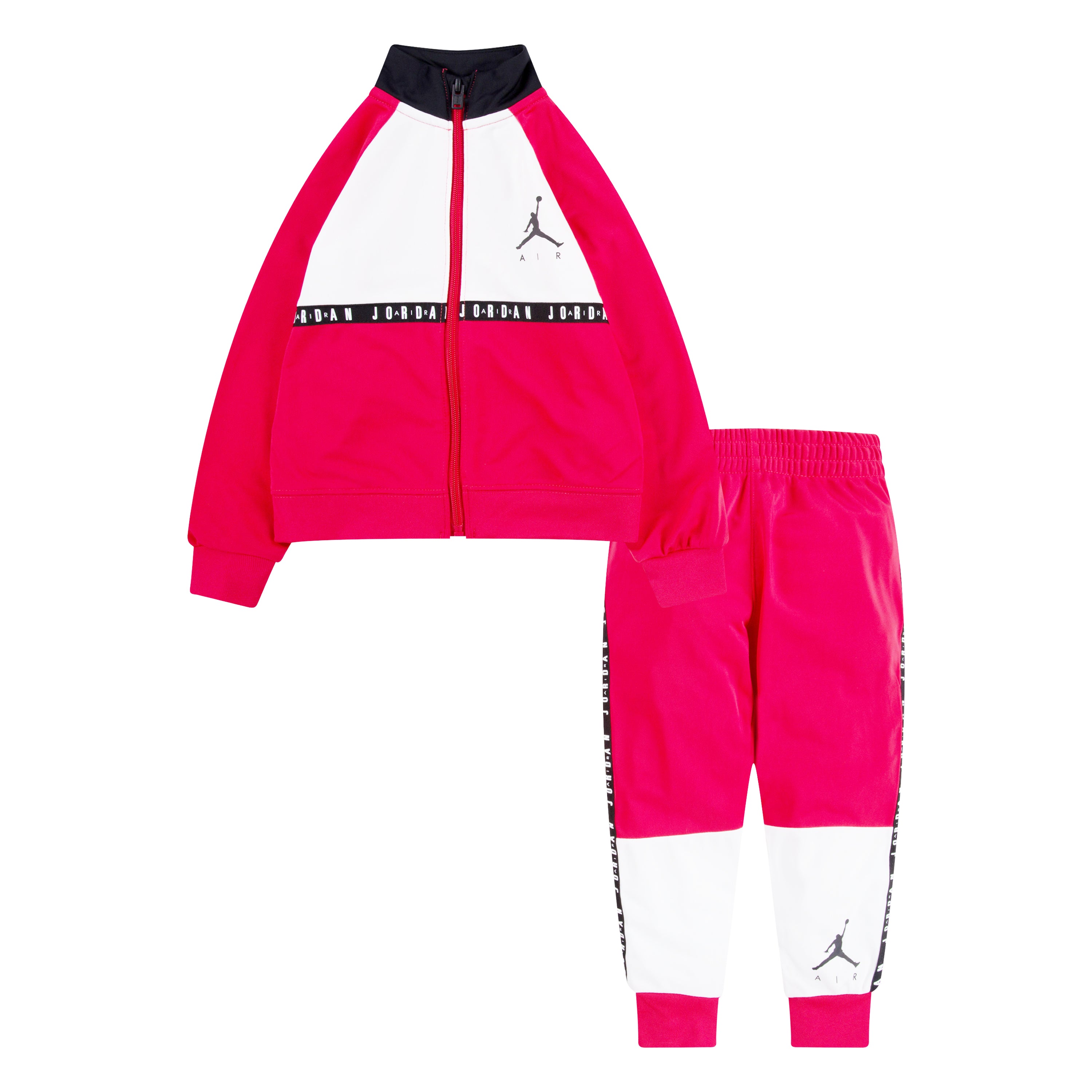 JORDAN TODDLERS 2-PIECE JACKET AND TRACKPANTS SET (BERRY RED SIZES 12M-4T)