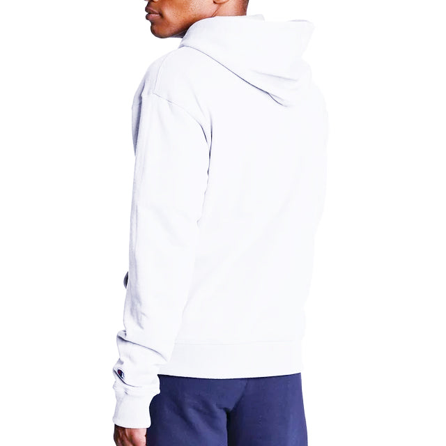 CHAMPION CORE LOGO ZIP-UP HOODIE (WHITE)