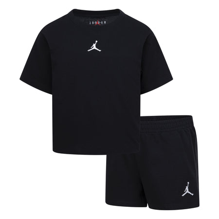 JORDAN GIRLS' T-SHIRT & SHORTS SET (BLACK SIZE 4-6X)