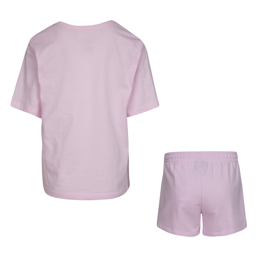 JORDAN GIRLS' T-SHIRT & SHORTS SET (PINK SIZE 4-6X)