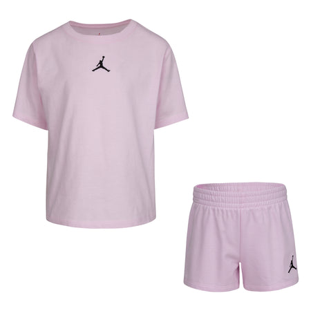 JORDAN GIRLS' T-SHIRT & SHORTS SET (PINK SIZE 4-6X)