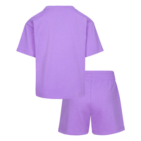 JORDAN GIRLS' T-SHIRT & SHORTS SET (PURPLE SIZE 4-6X)