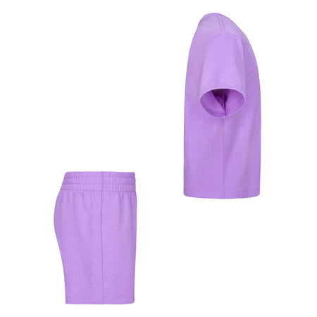 JORDAN GIRLS' T-SHIRT & SHORTS SET (PURPLE SIZE 4-6X)