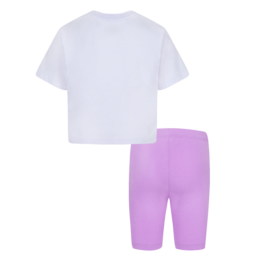 JORDAN GIRLS' T-SHIRT & SHORTS SET (PURPLE SIZE 4-6X)