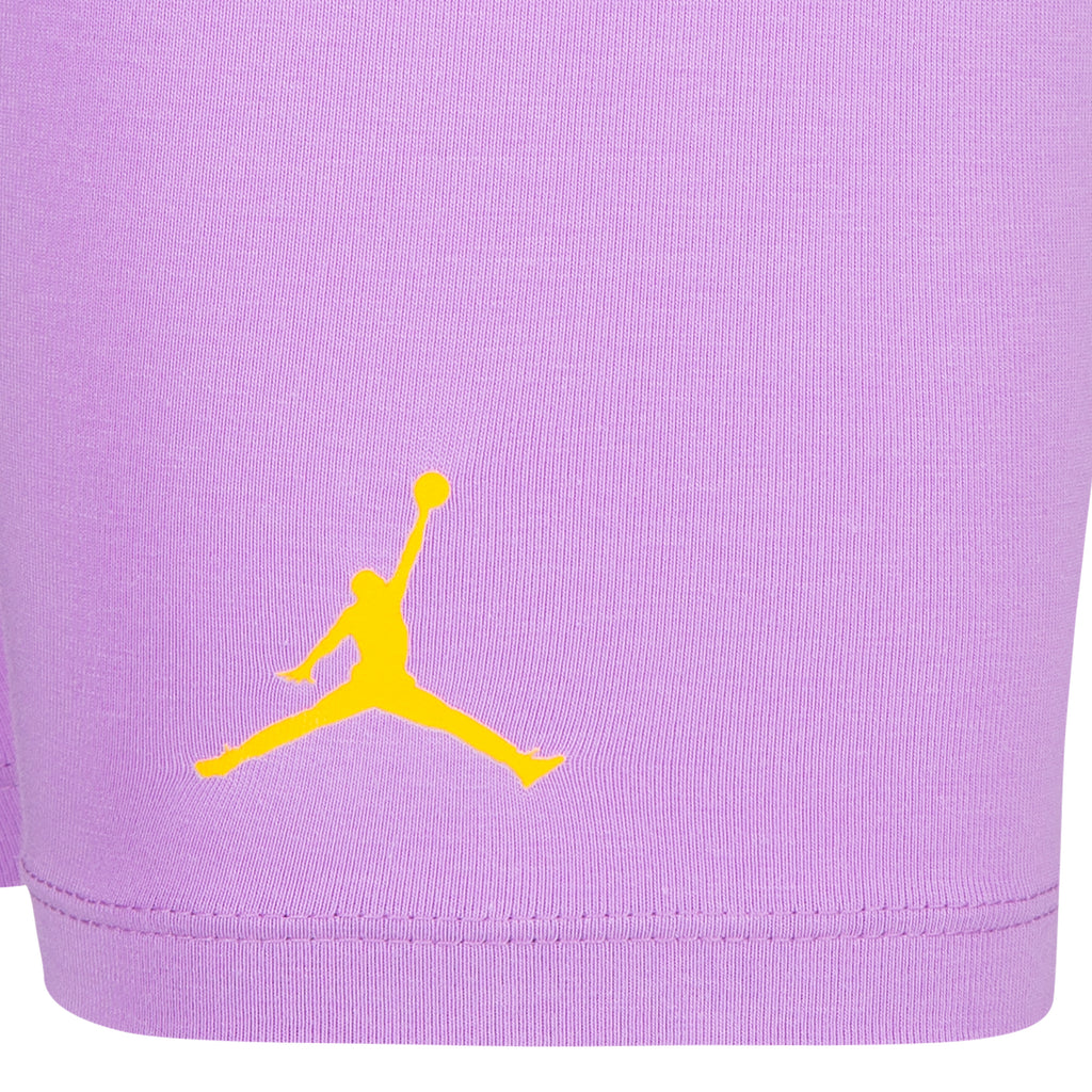 JORDAN GIRLS' T-SHIRT & SHORTS SET (PURPLE SIZE 4-6X)