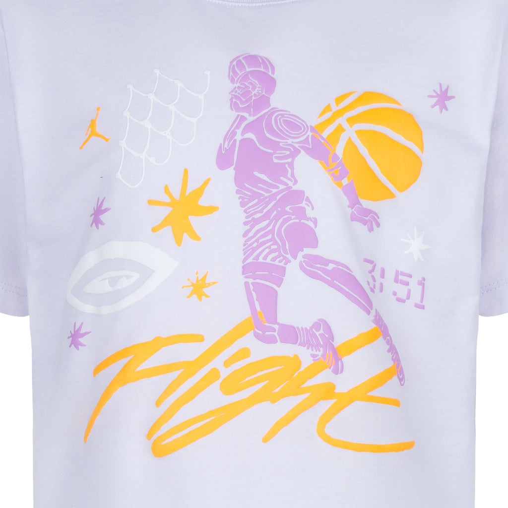 JORDAN GIRLS' T-SHIRT & SHORTS SET (PURPLE SIZE 4-6X)