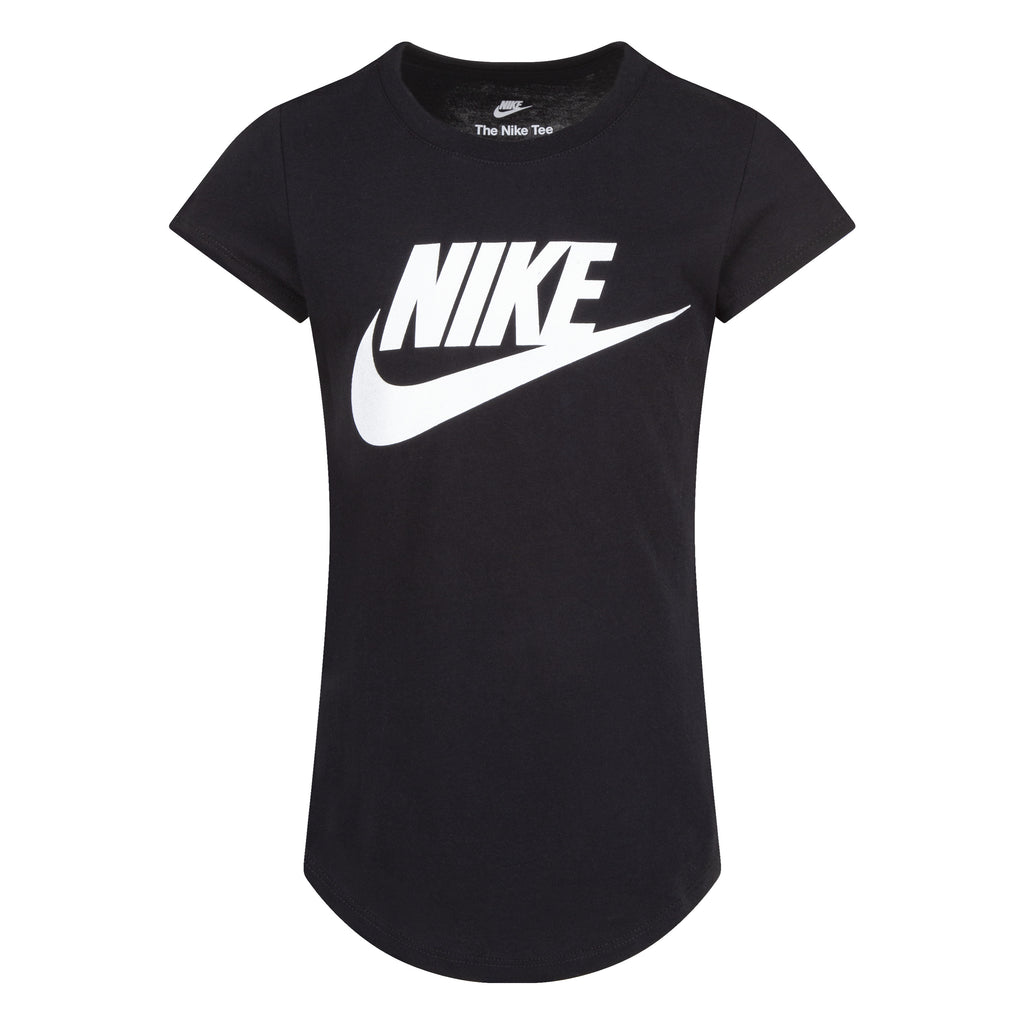 NIKE GIRLS FUTURA T-SHIRT (BLACK SIZE 4-6X)