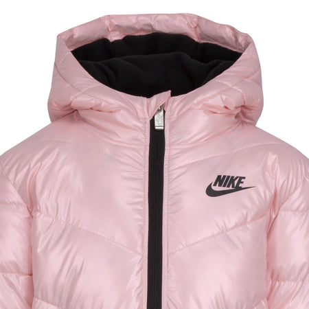 NIKE GIRLS PUFFER FOAM JACKET (PINK SIZE 4-6X )