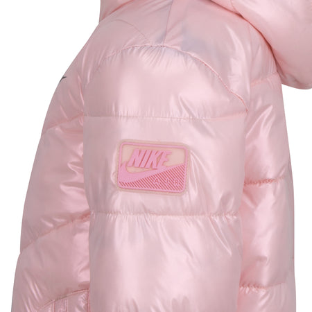 NIKE GIRLS PUFFER FOAM JACKET (PINK SIZE 4-6X )