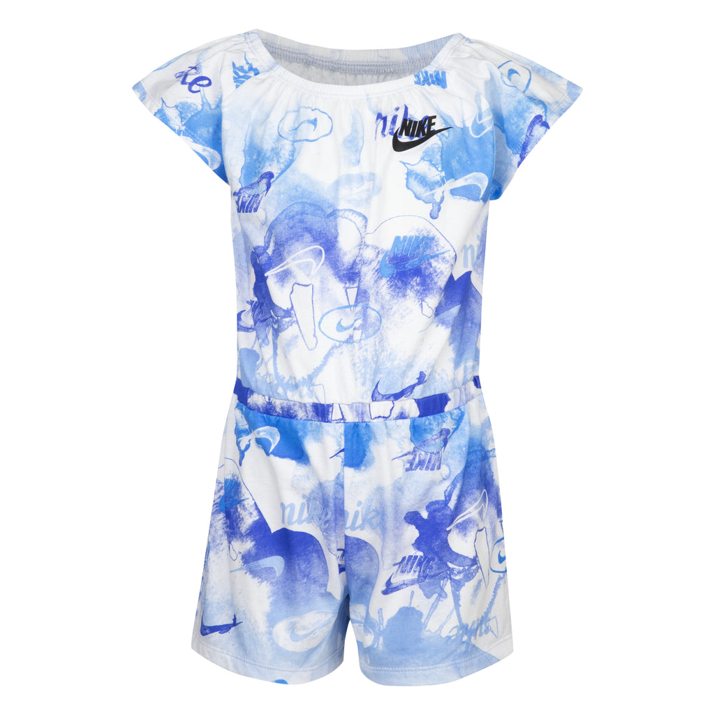 NIKE GIRLS SUMMER ROMPER (BLUE SIZE 4-7Y)