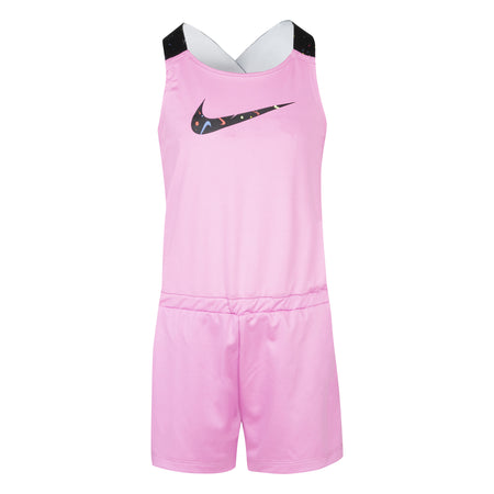 NIKE KIDS' SWOOSH POP ROMPER (PINK)