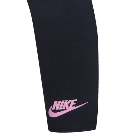 NIKE GIRLS' CLUB FLEECE LEGGING SET (PINK/BLACK SIZE 4-6X)